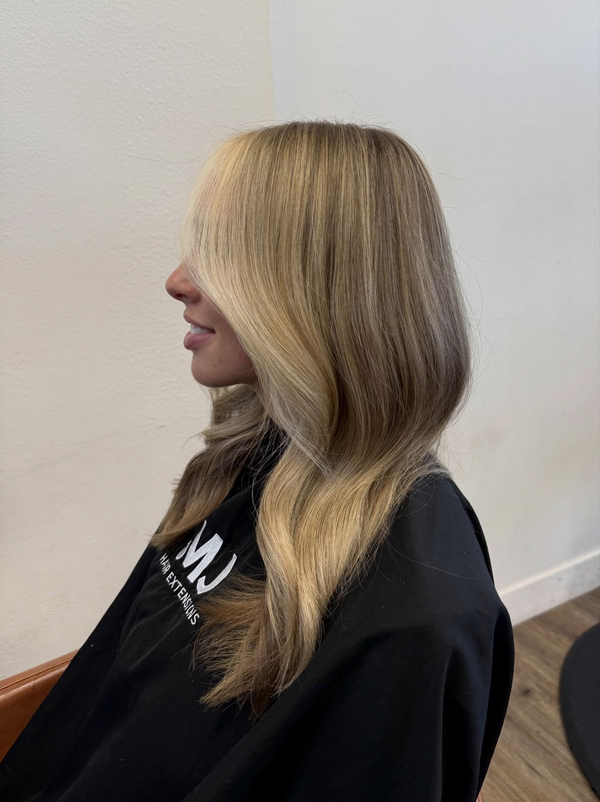 Bright and blendy soft grow-out blonde